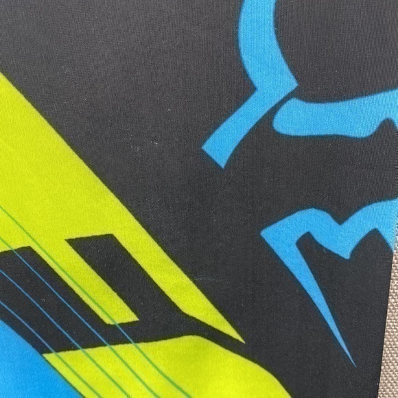 Fox Racing Leggings Blue Black Neon Green Women’s Size Small - Picture 8 of 16